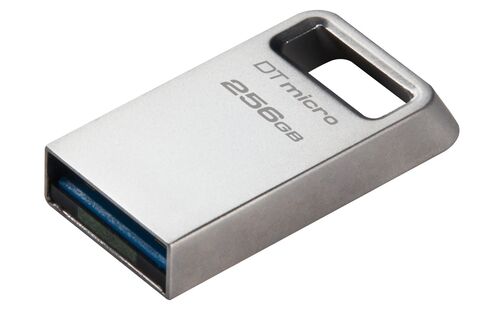 USB MEMORIJA KINGSTON DTMC3G2/256GB/DATATRAVELER MICRO/3.2/SREBRNA